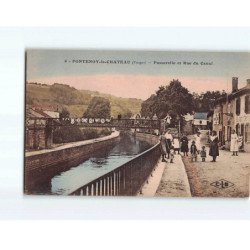 FONTENOY LE CHATEAU : Passerelle et rue du Canal - état