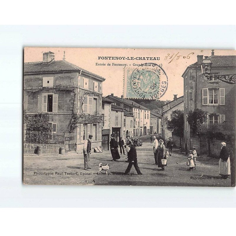 FONTENOY LE CHATEAU : Grande Rue - état