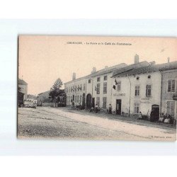 CHAMAGNE : La Mairie et le Café du Commerce - état