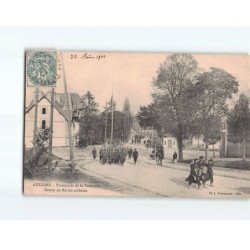 AUXERRE : Promenade de la Tournelle, retour de marche militaire - état