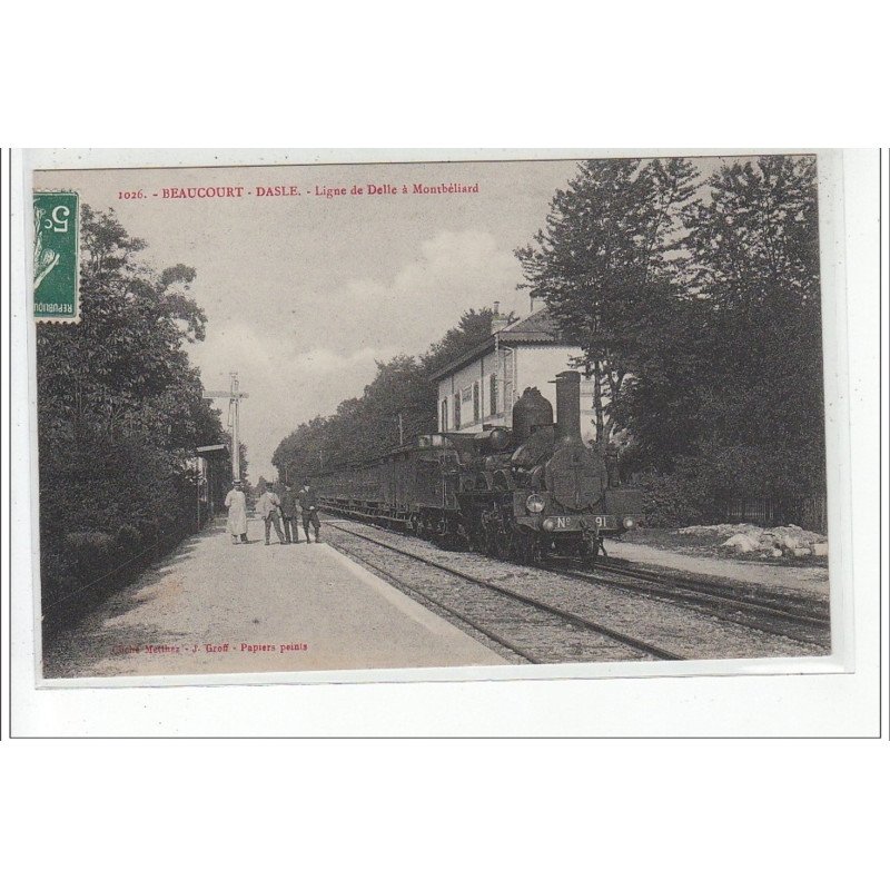 BEAUCOURT DASLE - Ligne de Delle à Montbéliard - très bon état