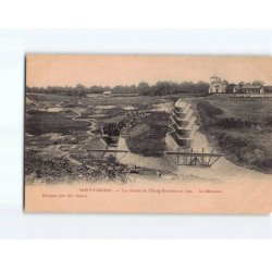 SAINT FARGEAU : Les travaux de l'Etang Bourdon en 1904, le Déversoir - très bon état