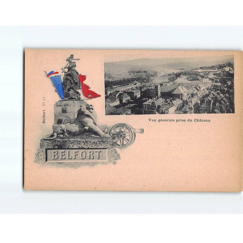 BELFORT : Vue générale prise du Château - très bon état BELFORT : Vue générale prise du Château - très bon état