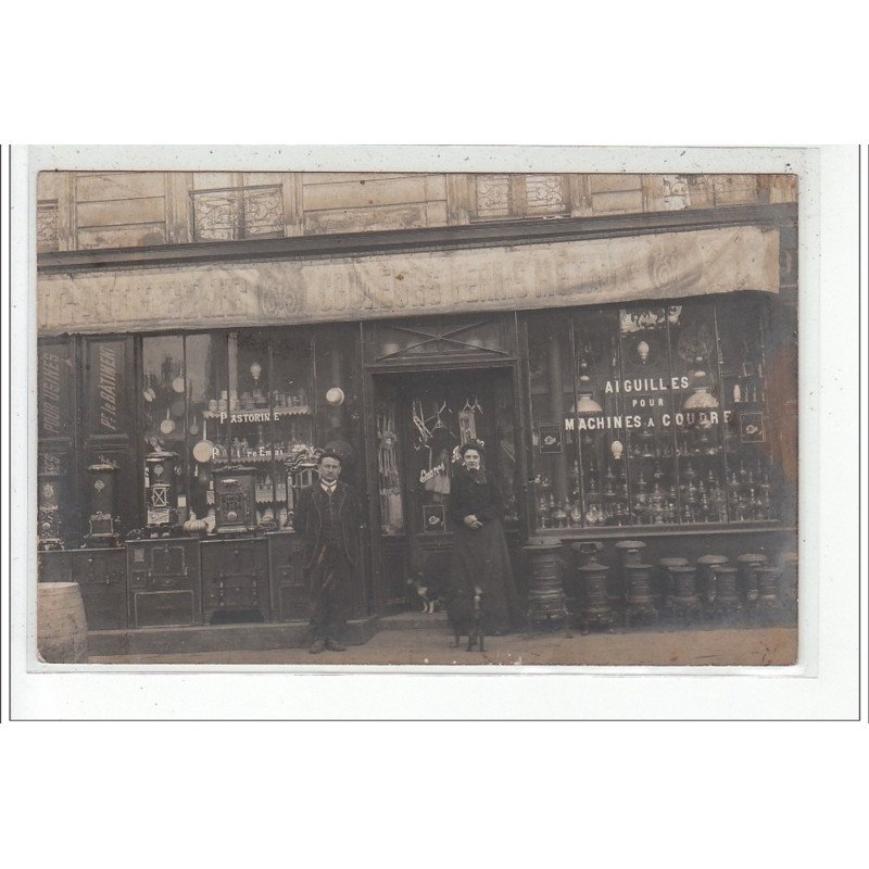 AUBERVILLIERS - CARTE PHOTO - Quincaillerie - très bon état