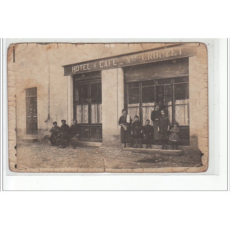 VALENCE - CARTE PHOTO - Hôtel & Café Xavier Crouzet - état