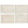 ARAMON - Lot de 4 CARTES PHOTOS + pochette - MILITAIRES - très bon état
