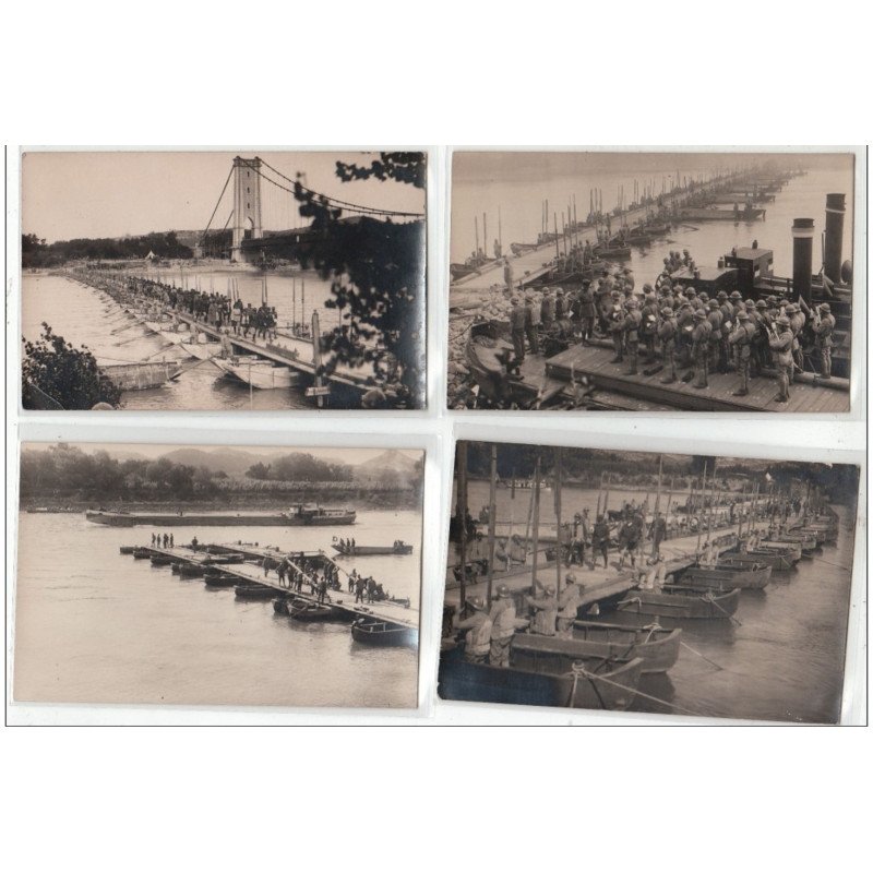 ARAMON - Lot de 9 CARTES PHOTOS + pochette - MILITAIRES - très bon état