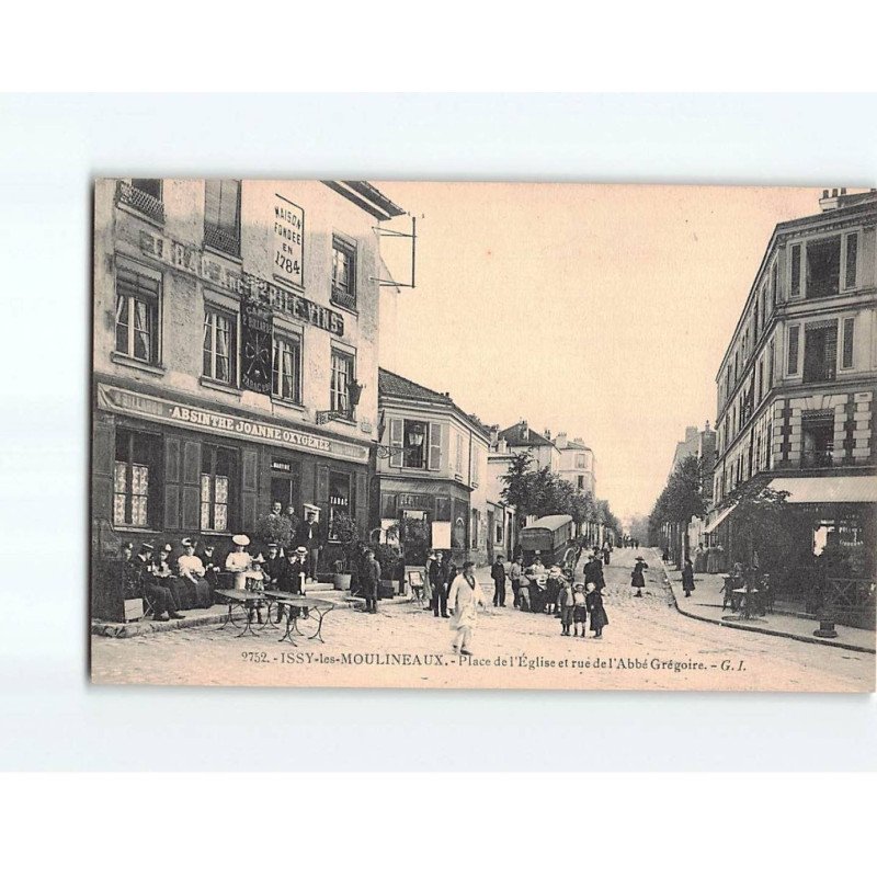 ISSY LES MOULINEAUX : Place de l'Eglise et rue de l'Abbé Grégoire - très bon état