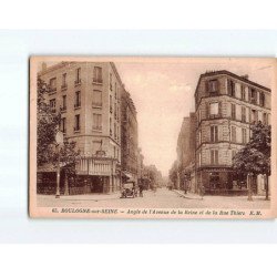 BOULOGNE SUR SEINE : Angle de l'Avenue de la Reine et de la Rue Thiers - très bon état