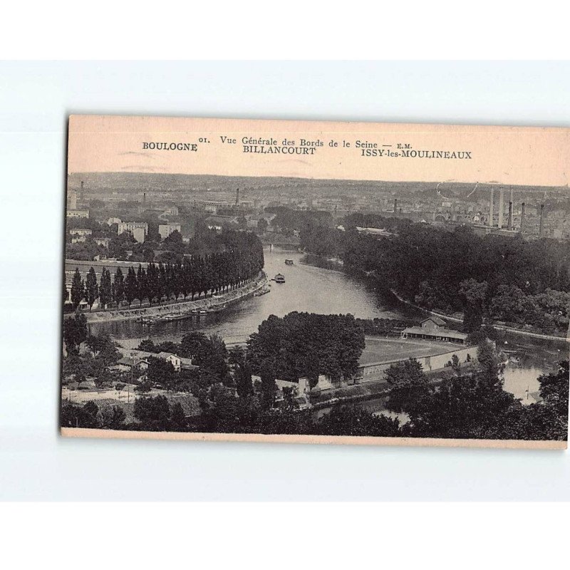 Vue générale de BOULOGNE BILLANCOURT et ISSY LES MOULINEAUX - très bon état Vue générale de BOULOGNE BILLANCOURT et ISSY LES MOULINEAUX - très bon état