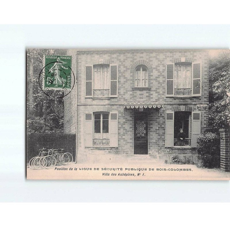 Pavillon de la Ligue de Sécurité Publique de BOIS COLOMBES : Villa des Aubépines - état Pavillon de la Ligue de Sécurité Publique de BOIS COLOMBES : Villa des Aubépines - état