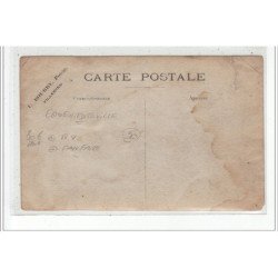 EQUEURDREVILLE - CARTE PHOTO - Musique et orphéon du Patronnage Laïque - FANFARE - état