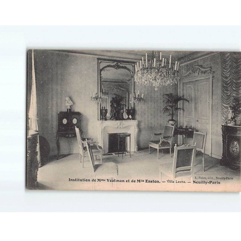 NEUILLY SUR SEINE : Institution de Mme Yeatman et Mlle Easton, Villa Leona - très bon état NEUILLY SUR SEINE : Institution de Mme Yeatman et Mlle Easton, Villa Leona - très bon état