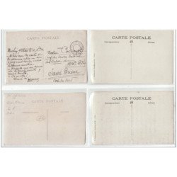 SAINT MEMMIE - Lot de 4 CARTES PHOTOS - MILITAIRES - très bon état