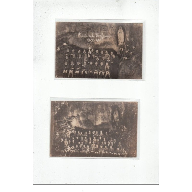 LA MALGRANGE - LOT DE 2 CARTES PHOTOS - Cadets de La Malgrange 1925-26 - très bon état