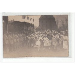 METZ - CARTE PHOTO - Jour de fête 1918 - très bon état