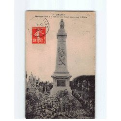 DRANCY : Monument élevé à la mémoire des soldats morts pour la patrie - état
