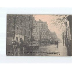 IVRY SUR SEINE : Inondations de 1910, le coin de la rue Nationale et de la rue de Seine - très bon état