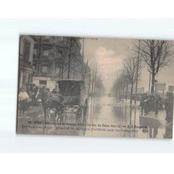 IVRY SUR SEINE : Inondations de 1910, La rue de Seine vers la rue J.-J Rousseau - très bon état