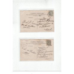 ESBLY - Lot de 2 CARTES PHOTOS - Canotage sur le lac -  très bon état