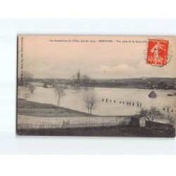 PONTOISE : Les inondations de 1910, Vue prise de la Sente d'Auvers - très bon état