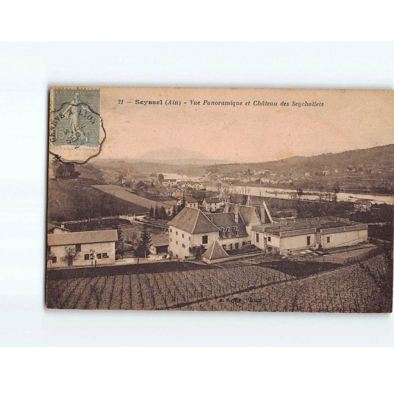 SEYSSEL : Vue panoramique et Château des Seychallets - état