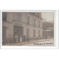 PARIS - CARTE PHOTO - Brasserie Filley 15-17-19, rue de la Voie Verte - très bon état