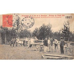 BEAUNE - Préparation de la Fête de la Montagne - Société des Montagnards Beaunois Fêtes de la Pentecôte - 1907 - état