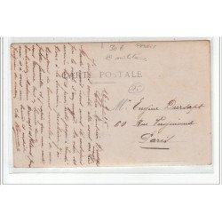 PARIS - CARTE PHOTO  - Visite aux Invalides - Obus - MILITAIRES - très bon état