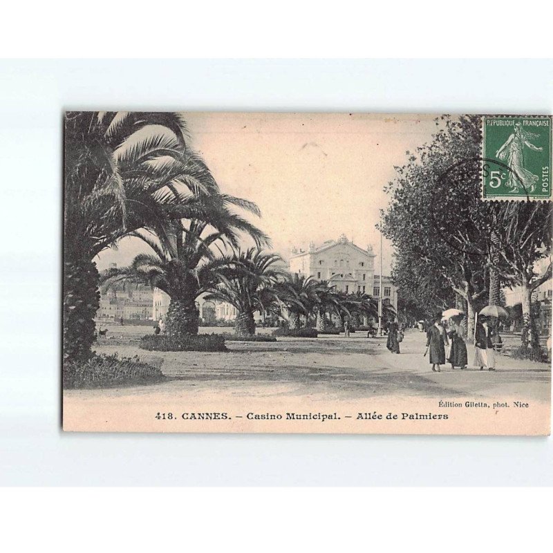 CANNES: Casino Municipal, allée des Palmiers - très bon état CANNES: Casino Municipal, allée des Palmiers - très bon état
