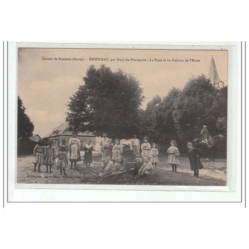 CANTON DE SISSONNE : ebouleau par bucy-les-pierrepont - tres bon etat