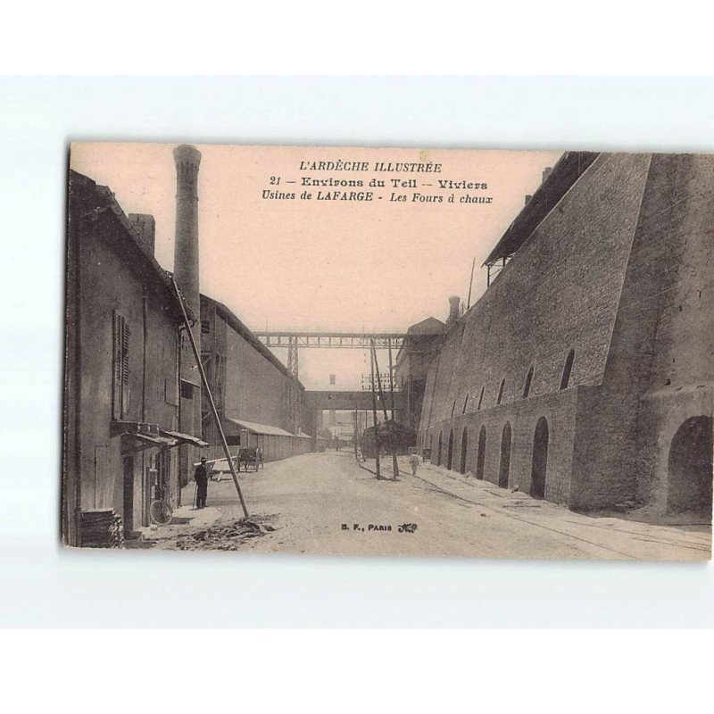 VIVIERS: Usines de Lafarge, les fours à Chaux - très bon état VIVIERS: Usines de Lafarge, les fours à Chaux - très bon état