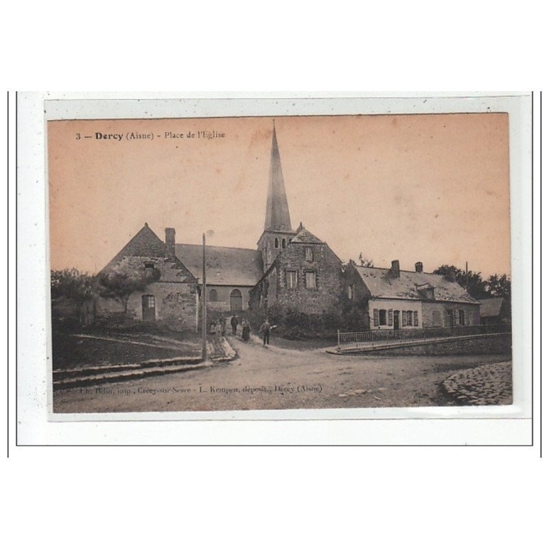 DERCY : place de l'eglise - tres bon etat