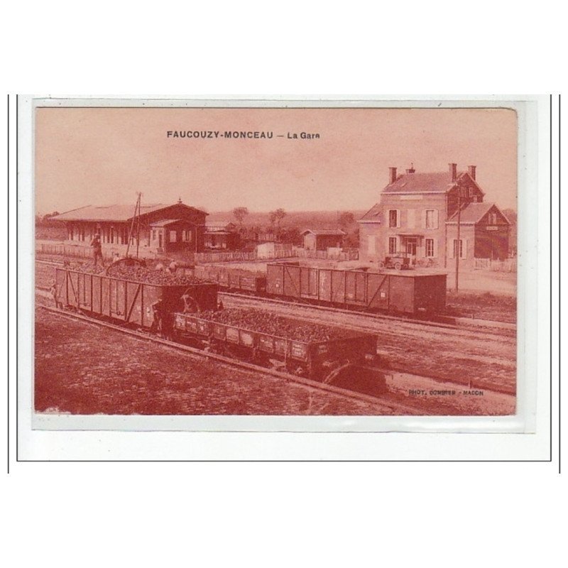FAUCOUZY-MONCEAU : la gare - tres bon etat
