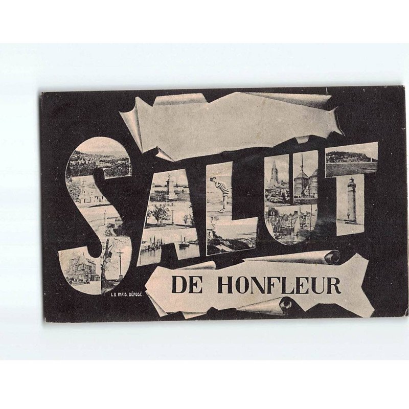 HONFLEUR : Carte Souvenir - état