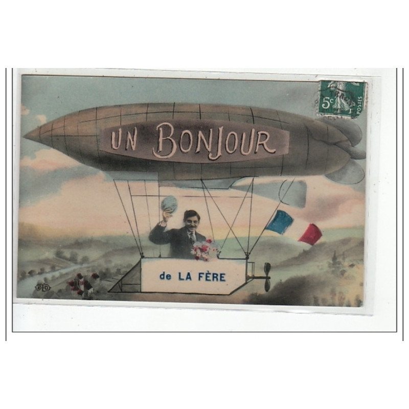 LA FERE : un bonjour - tres bon etat