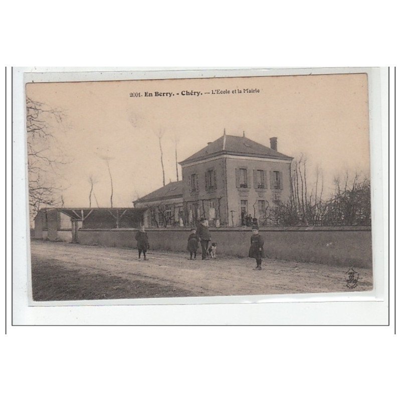 BERRY : l'ecole et la mairie - tres bon etat
