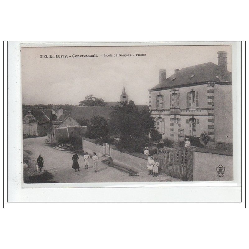 BERRY : ecole des garcons et mairie - tres bon etat