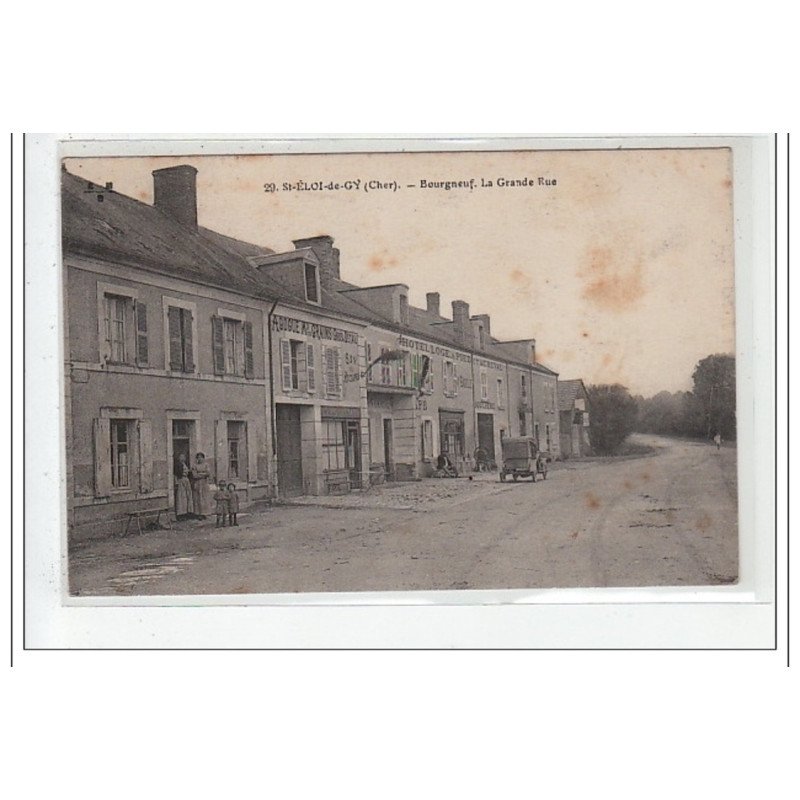 ST-ELOY-DE-GY : la grande rue - etat