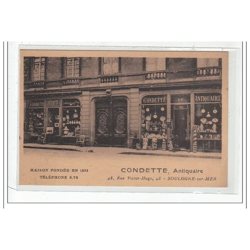 BOULOGNE-SUR-MER - condette, antiquaire - tres bon etat