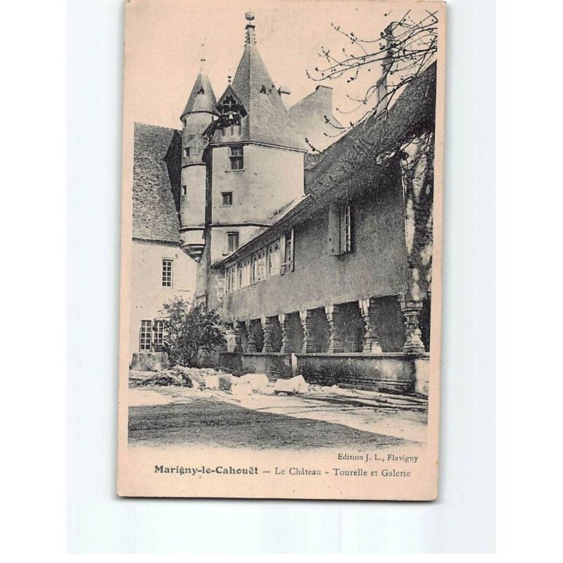 MARIGNY LE CAHOUET : Le Château, Tourelle et Galerie - état MARIGNY LE CAHOUET : Le Château, Tourelle et Galerie - état