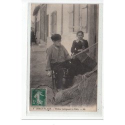 BERCK - pecheur fabriquant les filets - tres bon état