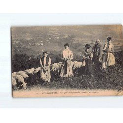 Types creusois, Les bergers et leurs moutons - état