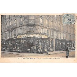 LEVALLOIS PERRET - Rue de Courcelles et Rue du Marché - état