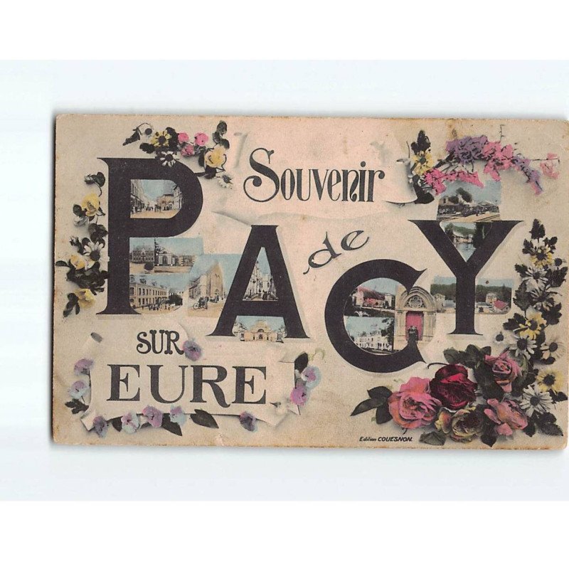 PACY SUR EURE : Carte Souvenir - état