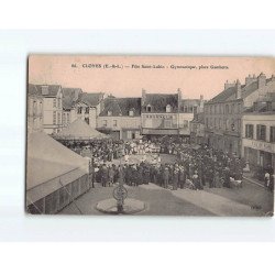 CLOYES : Fête Saint-Lubin, Gymnastique, place Gambetta - état