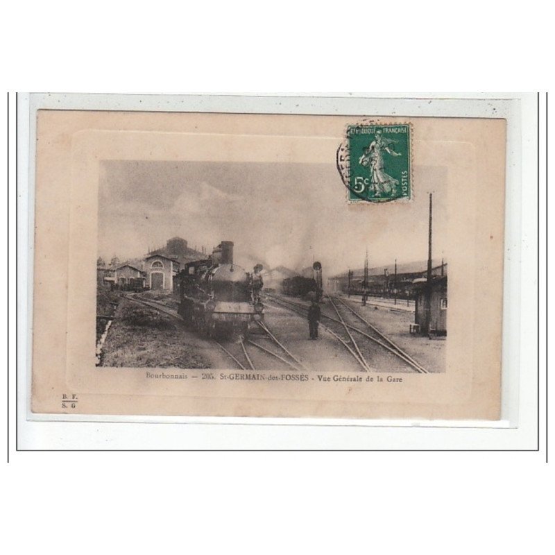 SAINT GERMAIN DES FOSSES - Vue générale de la Gare - très bon état