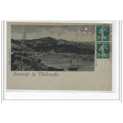 VILLEFRANCHE - La rade de Villefranche - Souvenir de Villefranche - très bon état