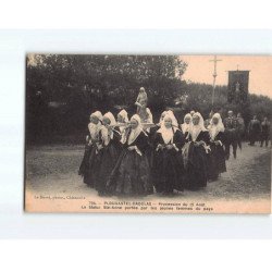 PLOUGASTEL : Procession du 15 aout, la Statue Sainte-Anne portée par les jeunes femmes du pays - très bon état