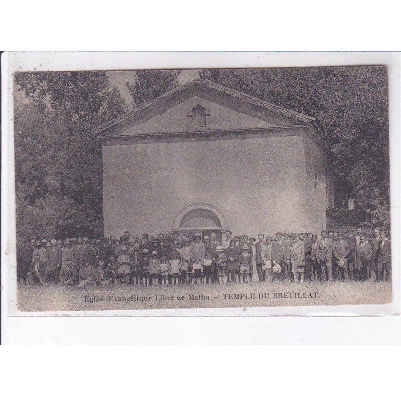 MATHA: église evangélique libre, temple du breuillat - très bon état